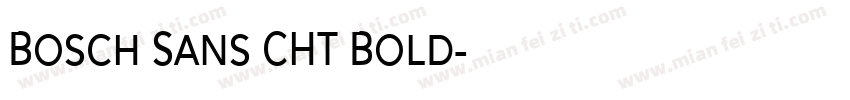 Bosch Sans CHT Bold字体转换